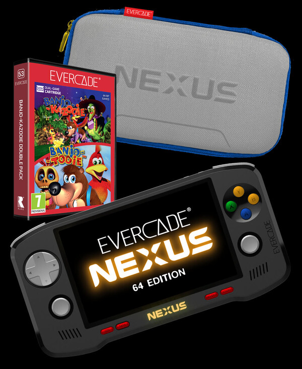 O Evercade Nexus 64 Edition custará mais caro, mas virá com acessórios.
