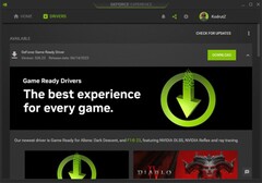 Nvidia GeForce Game Ready Driver 536.23 notificação em GeForce Experience (Fonte: própria)