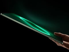 O Pad 9 Pro tem apenas 5,8 mm de espessura. Na foto: uma imagem promocional que mostra o design fino.
