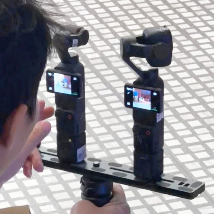 As mesmas duas câmeras Osmo Pocket não lançadas que estão sendo testadas pelo público. (Fonte da imagem: via Igor Bogdanov)