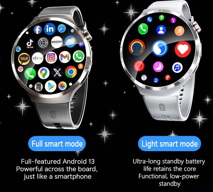 O smartwatch tem dois modos diferentes