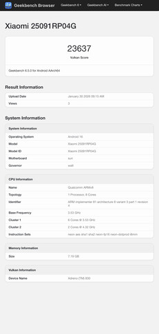 (Fonte da imagem: Geekbench)