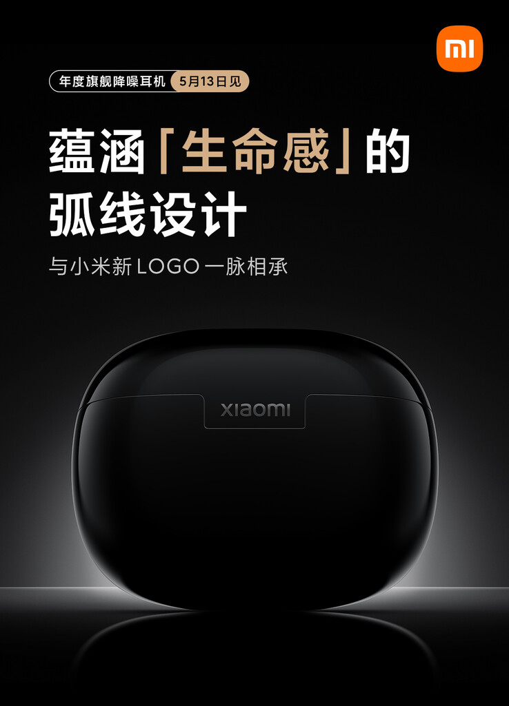 Uma olhada mais de perto no novo tipo de estojo TWS da Xiaomi. (Fonte: Weibo)