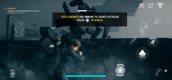 O Control Ultimate Edition para iPhone e iPad é compatível com controles de toque.