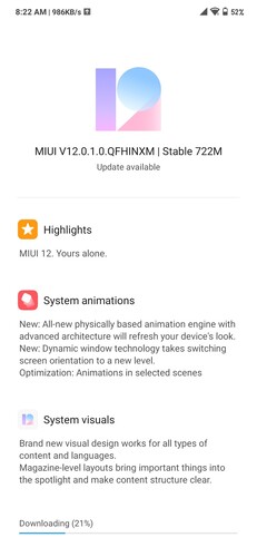 Parece que a V12.0.1.0.QFHINXM está finalmente alcançando mais aparelhos Redmi Note 7 Pro. (Fonte da imagem: @naveenjill3)