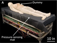 Uma ilustração do novo colchão de pressão alternada (Fonte da imagem: Science.org Robotics; cortado)