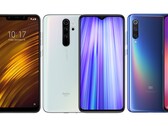 O POCO F1, Redmi Note 8 Pro, e Xiaomi Mi 9 tiveram todos problemas com a drenagem da bateria relacionada ao MIUI 12. (Fonte da imagem: Xiaomi - editado)