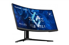 O novo monitor de jogos ultra amplo da ViewSonic deve oferecer uma excelente fidelidade de cores, entre outras características premium. (Fonte de imagem: ViewSonic)