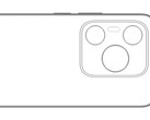 Uma renderização do "Huawei P70". (Fonte: Digital Chat Station via Weibo)