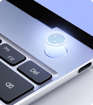 O MateBook X 2021 tem um leitor de impressões digitais incorporado. (Fonte da imagem: Huawei)