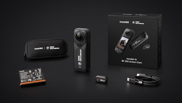 Pacote Insta360 X5 BMW Edition (Fonte: Insta360)
