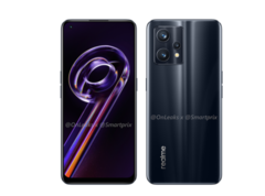 O Realme 9 Pro. (Fonte: OnLeaks X SmartPrix)