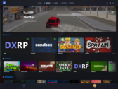 A nova Discovery Page baseada em prateleiras, introduzida na atualização de outubro de 2025 da s&amp;box, ajuda a revelar jogos criados pela comunidade com mais eficiência (Imagem: Facepunch Studios)