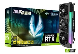 Zotac Gaming GeForce RTX 3090 Ti AMP Extreme Holo GPU. Unidade de revisão, cortesia da Nvidia Índia.