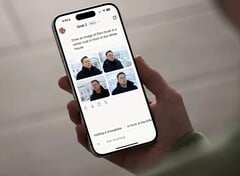 Um usuário interagindo com a Grok AI por meio de um smartphone (Fonte da imagem: Bryan M Wolfe/Digital Trends)