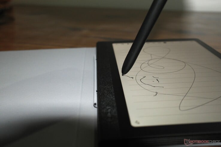 ...e a caneta PW510 no Huion Note E.