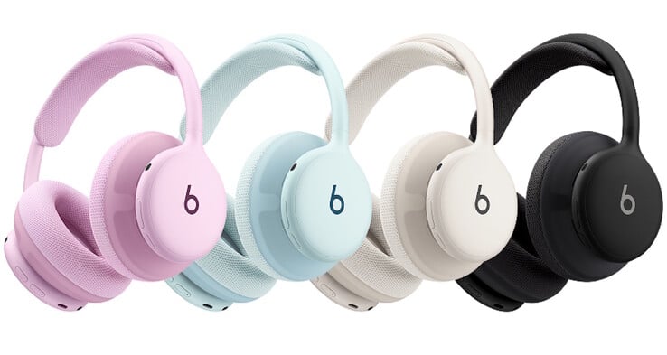 Os fones de ouvido Beats 360, modelo principal com Dolby Atmos, estão disponíveis nas cores Rosa, Céu, Nuvem e Preto.