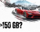 Um papel de parede do forza com o texto >150 GB?