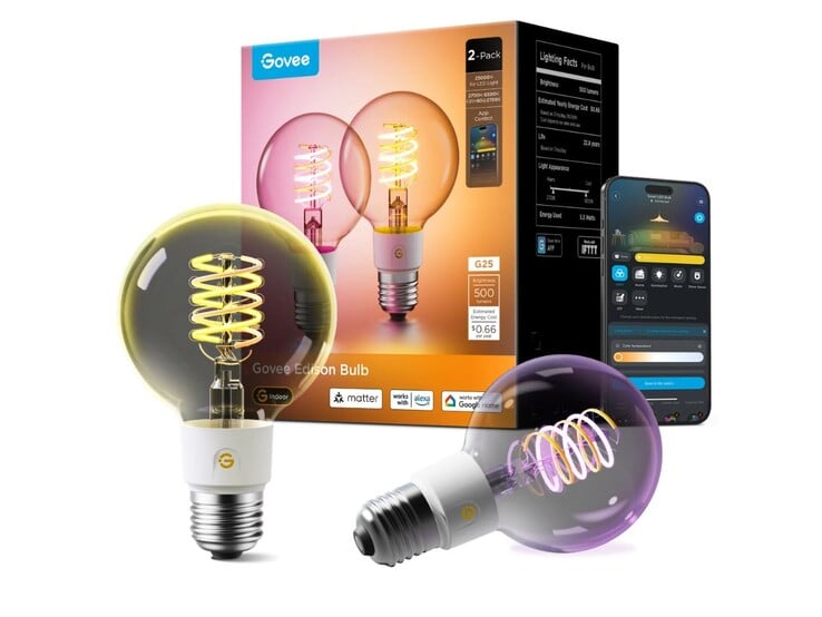 A Lâmpada Edison Inteligente Govee E26 G25