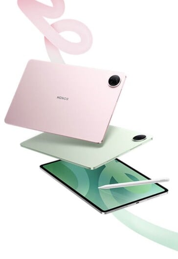 O Honor Pad 20 vem em três cores.