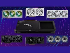 As placas Intel Arc B580 (na foto) possuem 12 GB de memória GDDR6. (Fonte da imagem: Intel)