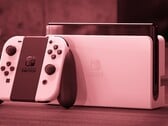 O modelo OLED do Nintendo Switch foi lançado em 2021 e está alojado em um corpo de metal. (Fonte da imagem: Nintendo - editado)