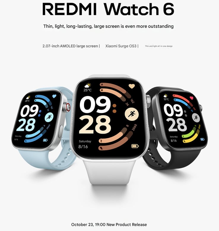 O teaser de lançamento do smartwatch (Fonte da imagem: Xiaomi - tradução automática)
