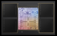 O Apple M1 Max com GPU de 32 núcleos é tão potente quanto um Nvidia RTX 2080 e o Sony PS5. (Imagem: Apple)