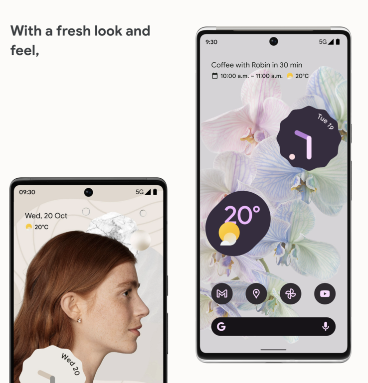 O Pixel 6 Pro tem um "novo visual e toque" - só não mencione Android. (Imagem: Google)