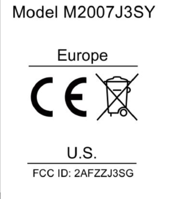 Os rótulos de certificação do Mi 10T Pro. (Fonte da imagem: FCC)