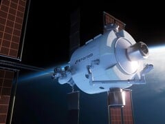 Uma representação conceitual da estação espacial comercial da Starlab (Fonte da imagem: Starlab; cortada)