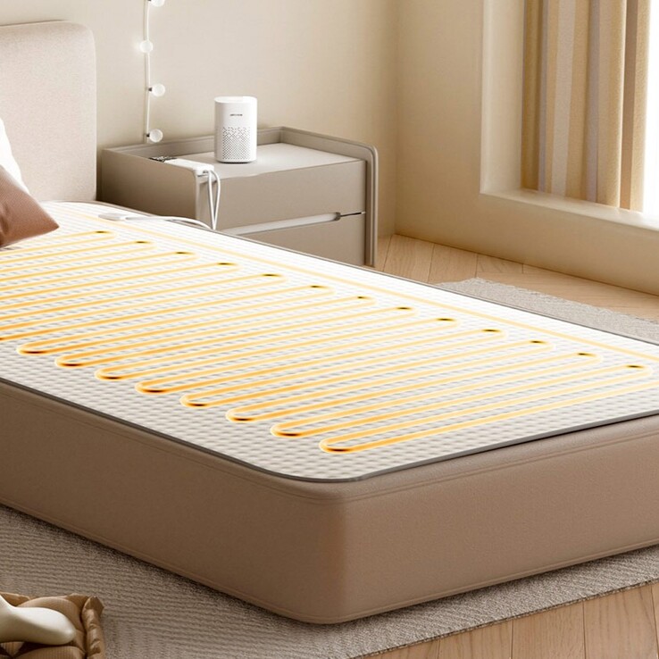 O modelo único do cobertor elétrico inteligente Xiaomi Mijia. (Fonte da imagem: Xiaomi)