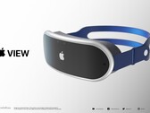 Renderização do fone de ouvido Apple com base em uma impressão artística vazada. (Imagem: Antonio De Rosa)