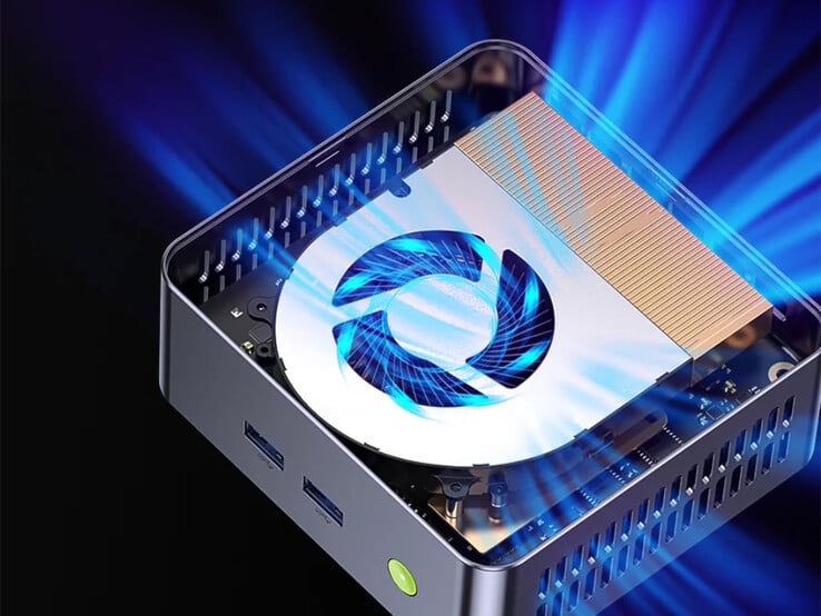 O GMKtec NucBox M2 Pro S contém uma pequena solução de resfriamento ativo. (Fonte da imagem: GMKtec)
