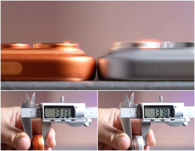 a unidade fictícia do iPhone 18 Pro Max tem uma saliência de câmera mais espessa do que a do iPhone 17 Pro Max.