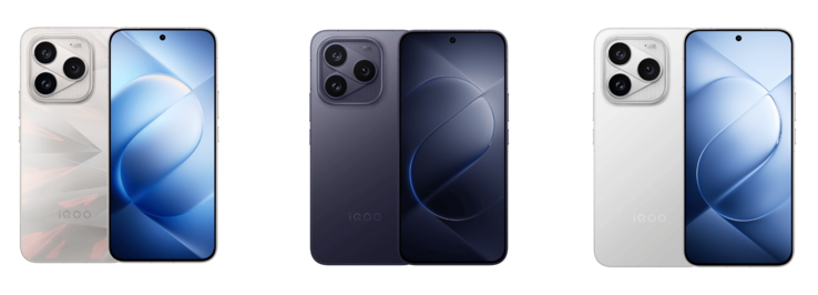 O iQOO 16 está disponível em três opções de cores: