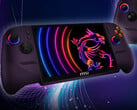 O MSI Claw 8 EX AI+ em seu suposto acabamento Void Purple.