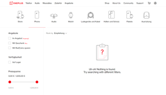 Não há listagens de 10T para esta loja. (Fonte: OnePlus DE)