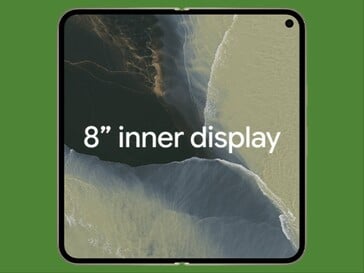 Tela interna do Pixel 11 Pro Fold.