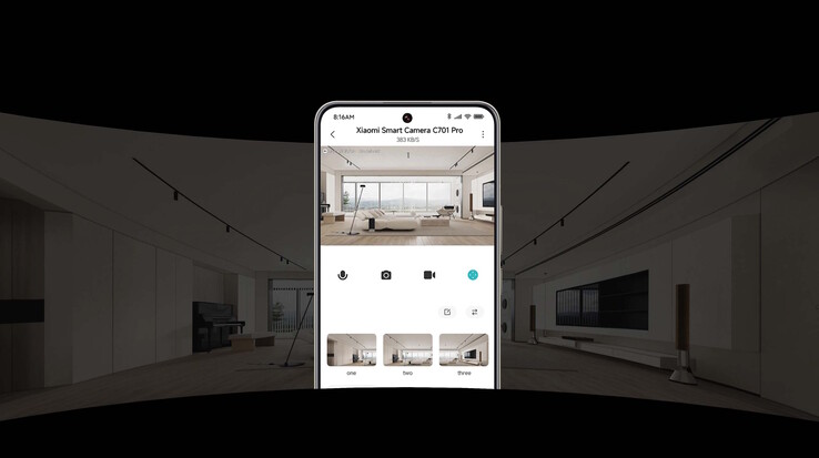 O Xiaomi C701 Pro pode cobrir espaços maiores porque seus dois sensores vêm com a funcionalidade pan-and-tilt
