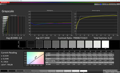 Escala de cinza (Cores: Normal, Temperatura de cor: Padrão, Espaço de cor alvo: sRGB)