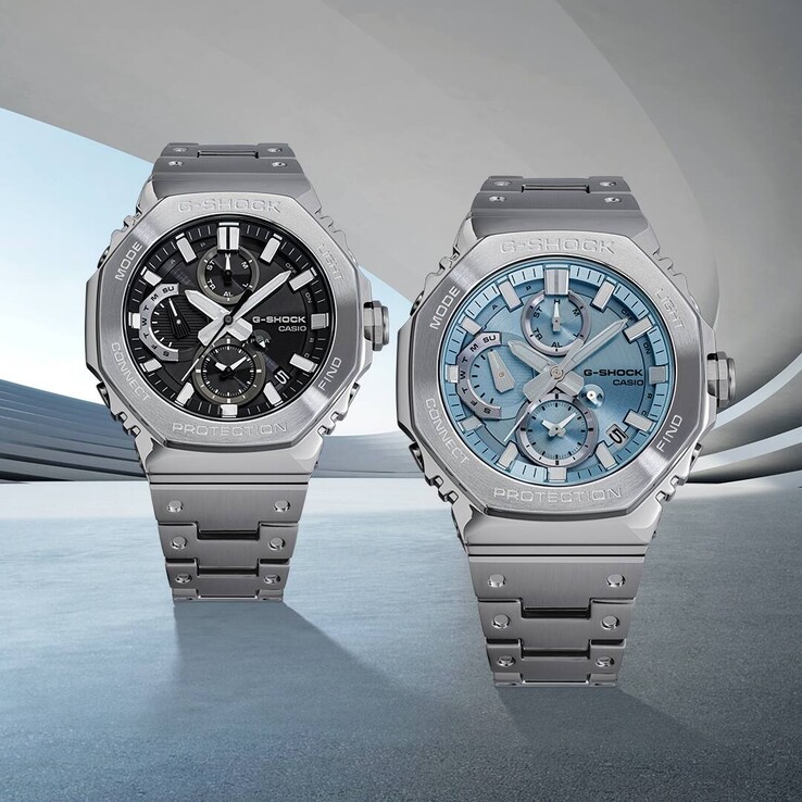 O Casio GMCB2100D1A (à esquerda) e o GMCB2100AD2A (à direita). (Fonte da imagem: Casio)