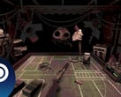 Uma captura de tela do Buckshot Roulette que mostra a atmosfera assustadora do jogo enquanto o senhor joga contra o Dealer. (Fonte da imagem: Steam)