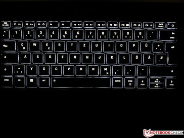 Luz de fundo do teclado