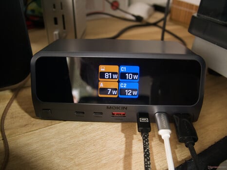 Tabela de saídas da estação de conexão USB-C MOKiN 13 em 1