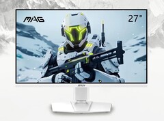 O mais recente monitor para jogos da MSI em um gabinete totalmente branco. (Imagem: MSI)