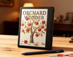 O e-reader Musnap Ocean C possui uma alça com botões para virar as páginas.