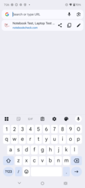 Teclado para cima
