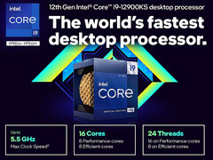 O Core i9-12900KS deve ser lançado oficialmente em breve como &quot;o processador de desktop mais rápido do mundo&quot;. (Fonte de imagem: Intel via Newegg)