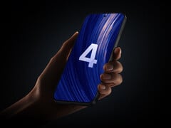 O anúncio do HyperOS 4 pode ocorrer já em agosto de 2026. Na foto: um celular da Xiaomi com fundo do HyperOS.